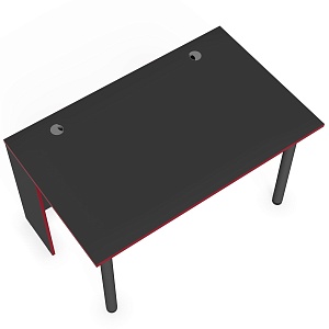 Игровой компьютерный стол SKILLL SSTG 1385.1, антрацит/красный, 1360х850х750 мм